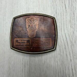 Marion Dresser Power Shovel Steam Dragline  Mining 80s Belt Buckle Peoria
